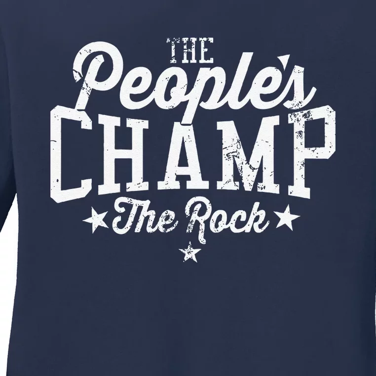 The Peoples Champ The Roc.K Ladies Long Sleeve Shirt