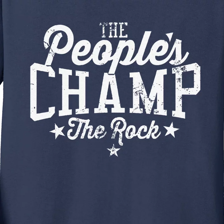 The Peoples Champ The Roc.K Kids Long Sleeve Shirt