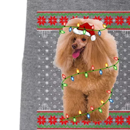 Toy Poodle Christmas Lights Ugly Sweater Toy Poodle Dog Xmas Meaningful Gift Doggie 3-End Fleece Hoodie