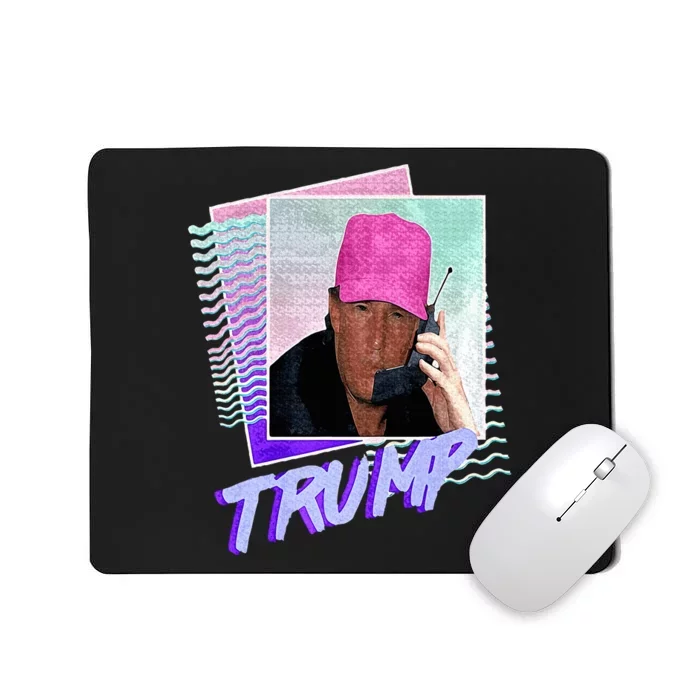 Trump Pink Cap Making Phone Call Mousepad