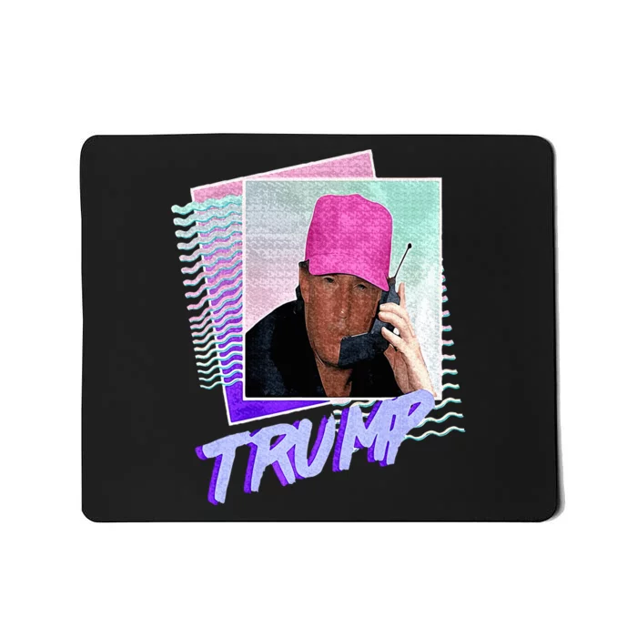 Trump Pink Cap Making Phone Call Mousepad