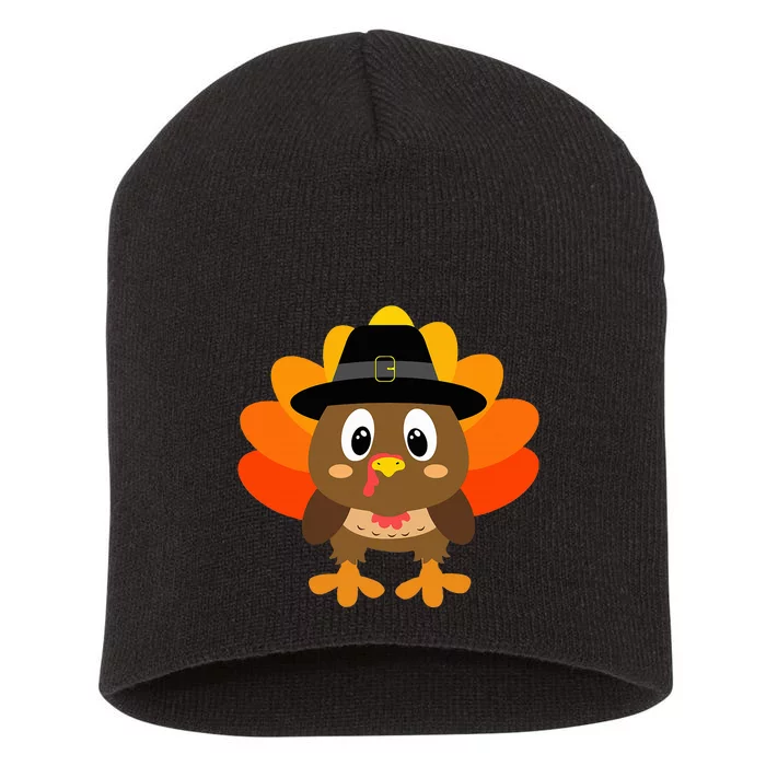 Turkey Pilgrim Costume Thanksgiving Short Acrylic Beanie