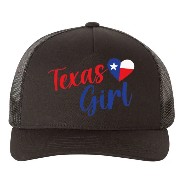 Texas Pride Cute Home State Texas Yupoong Adult 5-Panel Trucker Hat