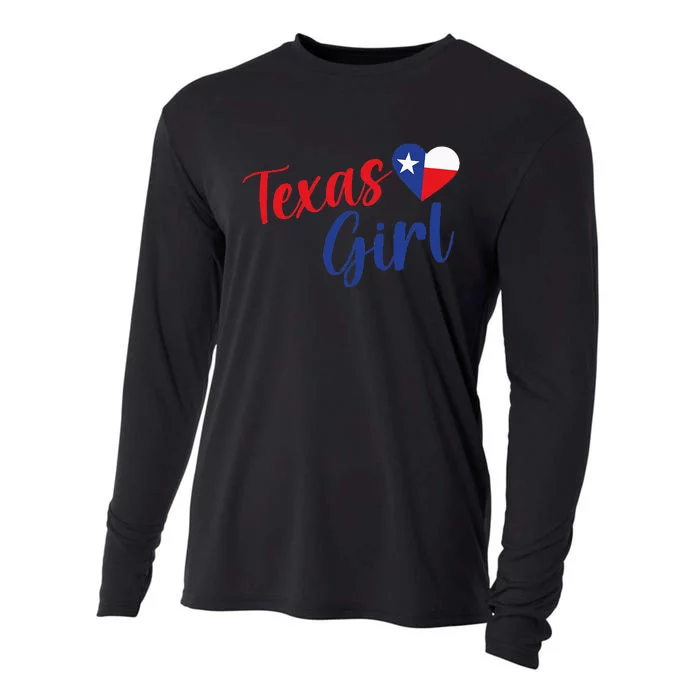 Texas Pride Cute Home State Texas Cooling Performance Long Sleeve Crew