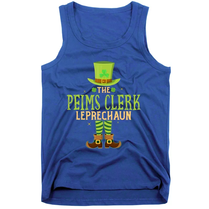 The Peims Clerk Leprechaun Funny Matching St Patricks Day Great Gift Tank Top