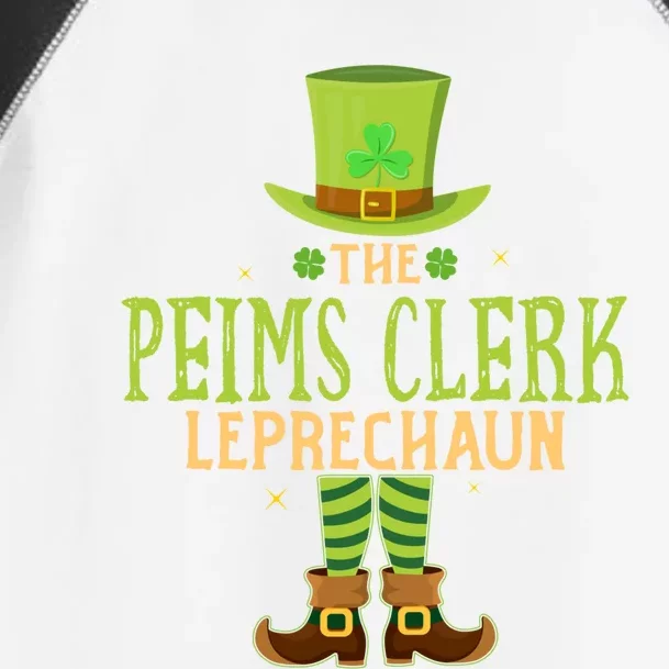 The Peims Clerk Leprechaun Funny Matching St Patricks Day Great Gift Toddler Fine Jersey T-Shirt