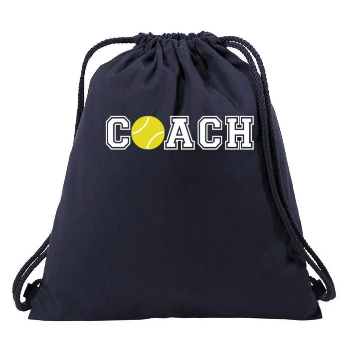 Tennis Player Coach Sports Dad Gift For Tennis Trainer Meaningful Gift Drawstring Bag