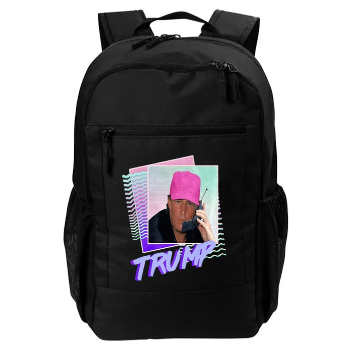 Trump Pink Cap Making Phone Call Daily Commute Backpack