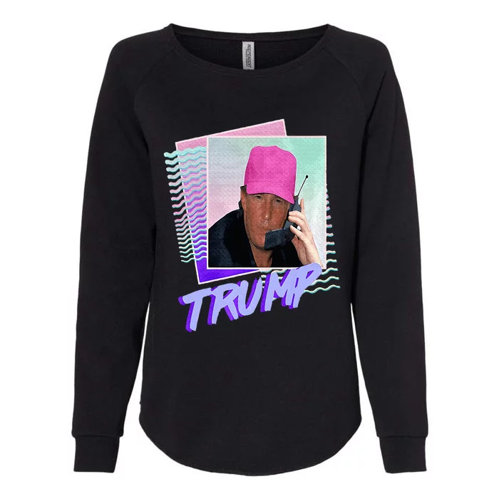 Trump Pink Cap Making Phone Call Womens California Wash Sweatshirt