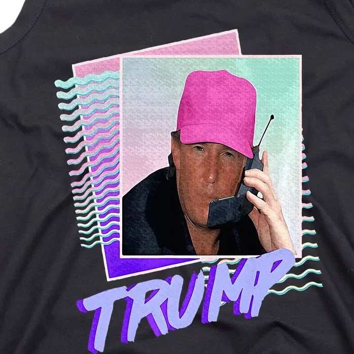 Trump Pink Cap Making Phone Call Tank Top