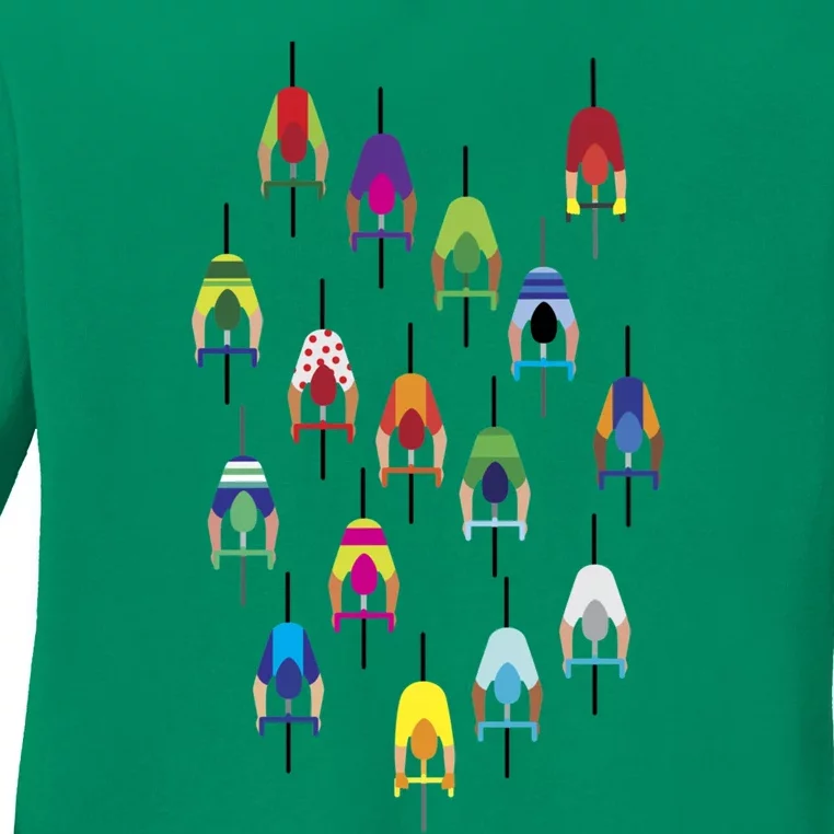 The Peloton – Cyclists Active Ladies Long Sleeve Shirt