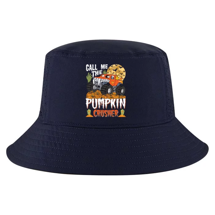 The Pumpkin Crusher Halloween Monster Truck Gift Cool Comfort Performance Bucket Hat