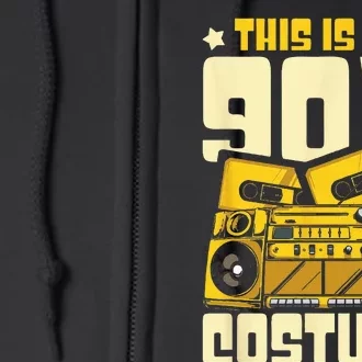 Theme Party Costume 90s Full Zip Hoodie