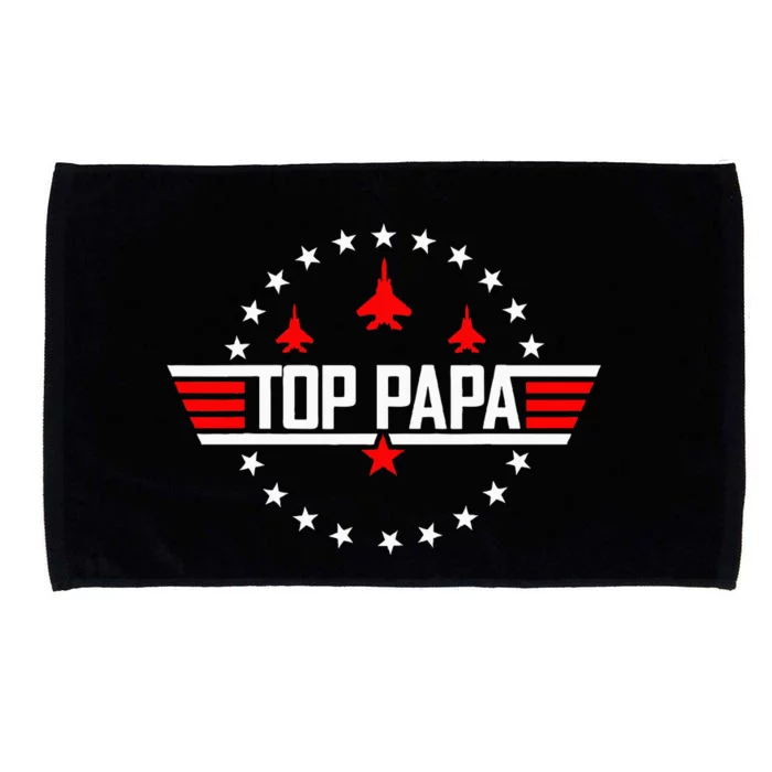 Top Papa Dad Papa Grandpa Husband Microfiber Hand Towel