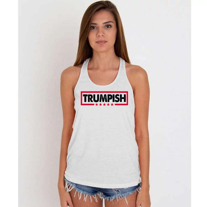 Trumpish Pro Donald Trump Republican Women's Knotted Racerback Tank