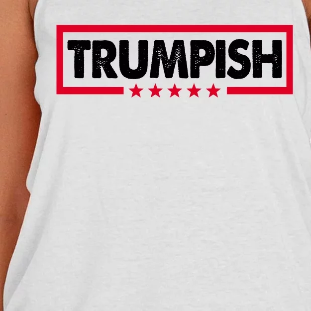 Trumpish Pro Donald Trump Republican Women's Knotted Racerback Tank