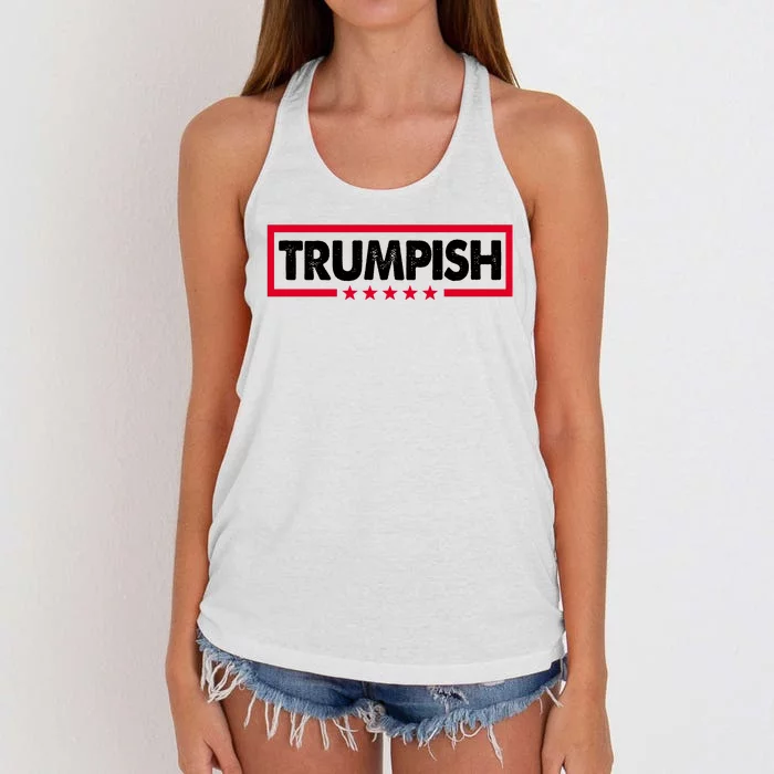 Trumpish Pro Donald Trump Republican Women's Knotted Racerback Tank