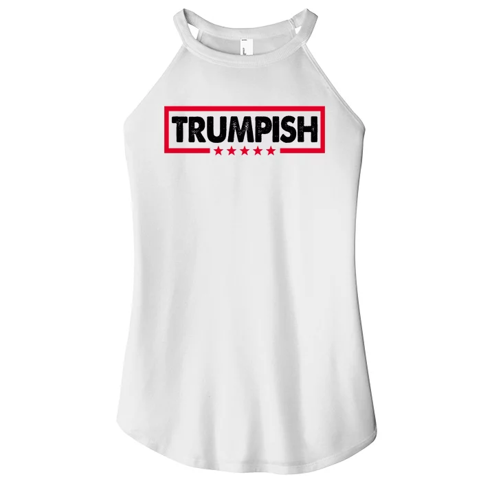 Trumpish Pro Donald Trump Republican Women’s Perfect Tri Rocker Tank