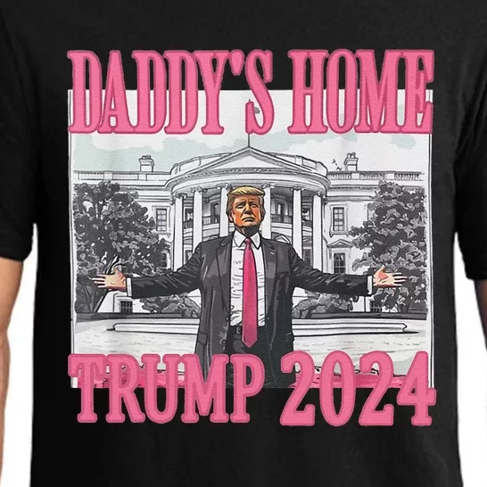 Trump Pink Daddys Home Trump 2024 Pajama Set