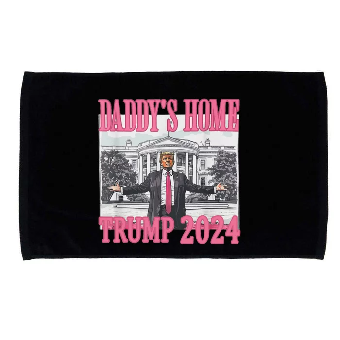 Trump Pink Daddys Home Trump 2024 Microfiber Hand Towel