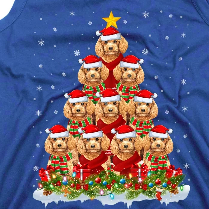 Toy Poodle Dog Lover Xmas Tree Santa Christmas Toy Poodle Gift Tank Top