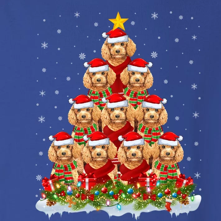 Toy Poodle Dog Lover Xmas Tree Santa Christmas Toy Poodle Gift Toddler Long Sleeve Shirt