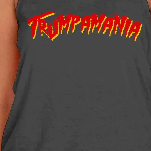 Trumpamania Pro Donald Trump Funny Election Women's Knotted Racerback Tank