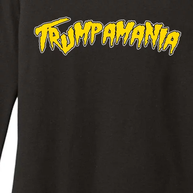 Trumpamania Pro Donald Trump Republican Wrestling Funny Womens CVC Long Sleeve Shirt