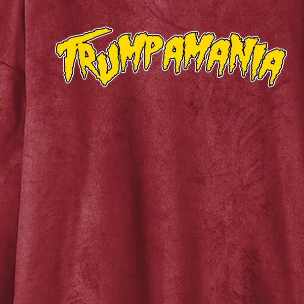 Trumpamania Pro Donald Trump Republican Wrestling Funny Hooded Wearable Blanket