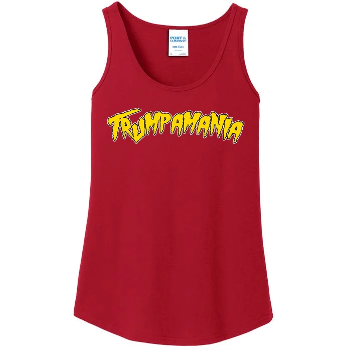 Trumpamania Pro Donald Trump Republican Wrestling Funny Ladies Essential Tank