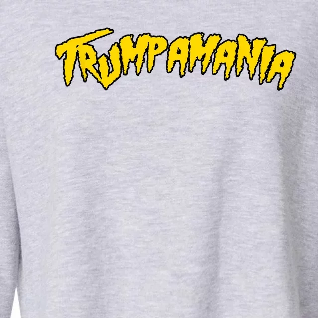 Trumpamania Pro Donald Trump Republican Wrestling Funny Cropped Pullover Crew