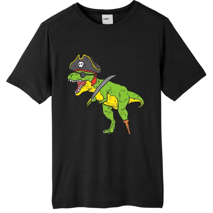 TRex Pirate Dinosaur Dino Funny Halloween Costume Boy ChromaSoft Performance T-Shirt