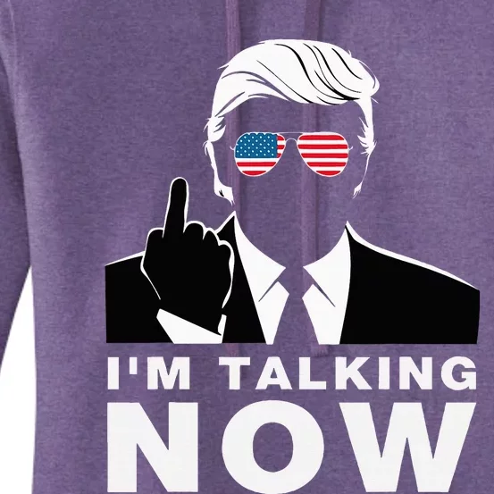 Trump President Debate 2024 IM Talking Now Women's Pullover Hoodie