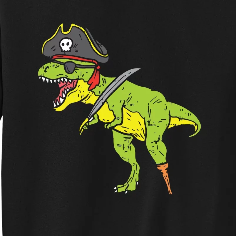 TRex Pirate Dinosaur Dino Funny Halloween Sweatshirt