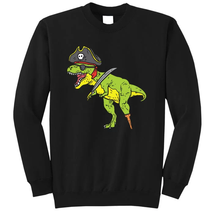 TRex Pirate Dinosaur Dino Funny Halloween Sweatshirt