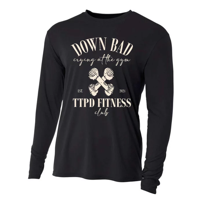 The Poets Department Down Bad Crying At Gym Cooling Performance Long Sleeve Crew