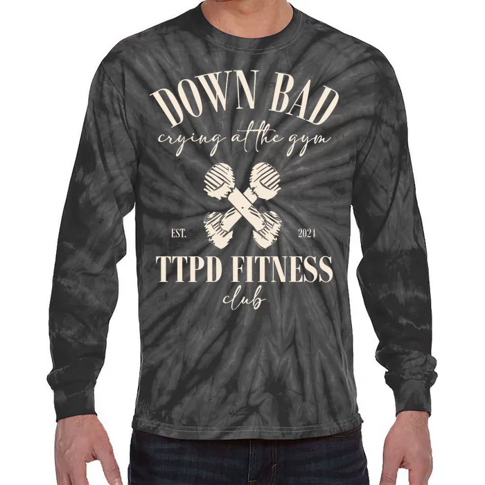 The Poets Department Down Bad Crying At Gym Tie-Dye Long Sleeve Shirt