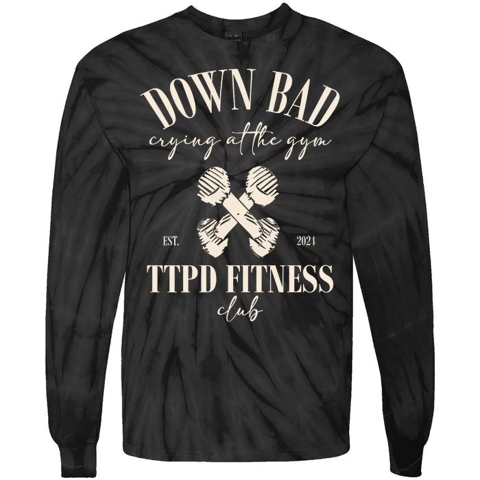 The Poets Department Down Bad Crying At Gym Tie-Dye Long Sleeve Shirt