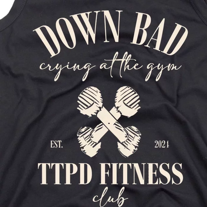 The Poets Department Down Bad Crying At Gym Tank Top