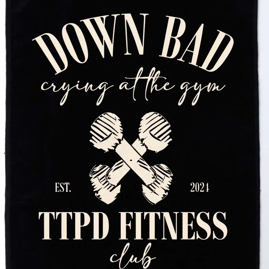 The Poets Department Down Bad Crying At Gym Platinum Collection Golf Towel