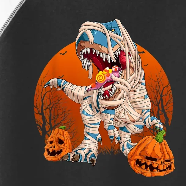 Trex Pumpkin Dinosaur Halloween Mummy Zombie Dino Toddler Fine Jersey T-Shirt