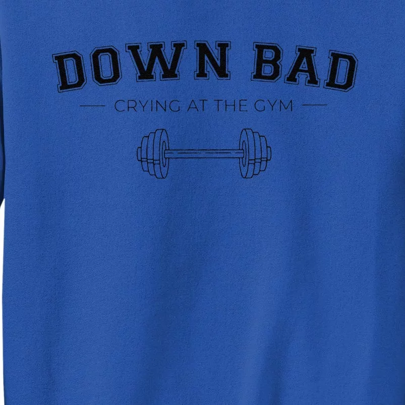 Tortured Poets Down Bad Crying At The Gym Tall Sweatshirt