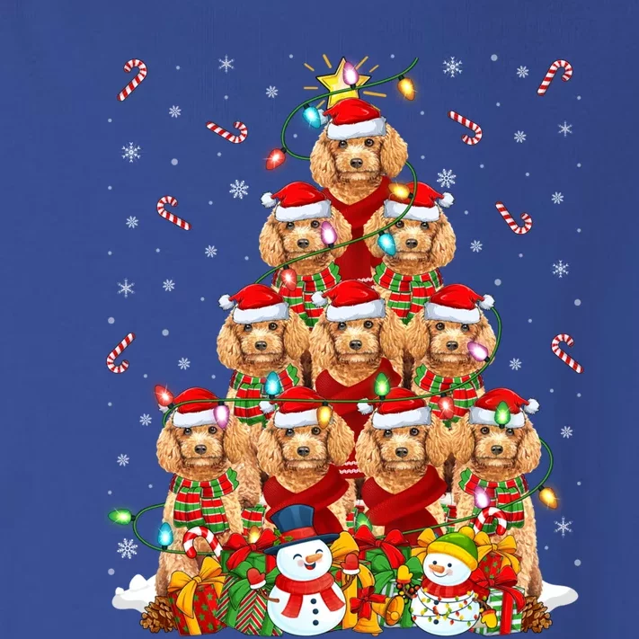 Toy Poodle Dog Xmas Lighting Tree Santa Toy Poodle Christmas Great Gift Toddler Long Sleeve Shirt