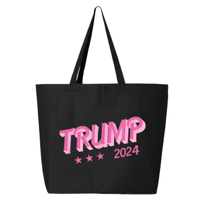 Trump Pink Donald Trump 2024 Us Election Funny Pink Girly 25L Jumbo Tote