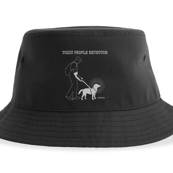 Toxic People Detector Funny Sustainable Bucket Hat