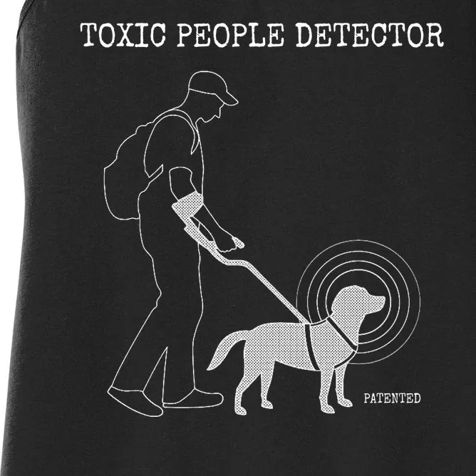 Toxic People Detector Funny Women's Racerback Tank