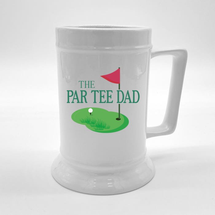 The Par Dad Hole In One Golf Parents Matching Family Meaningful Gift Front & Back Beer Stein