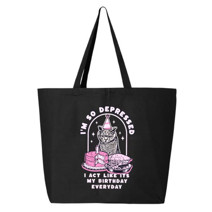 Tortured Poet Era So Depressed Birthday Everyday 25L Jumbo Tote