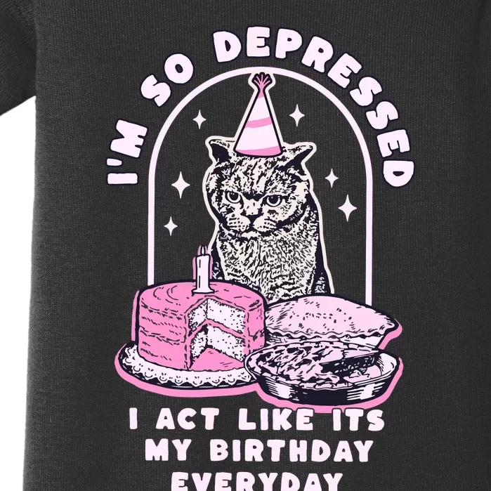 Tortured Poet Era So Depressed Birthday Everyday Baby Bodysuit