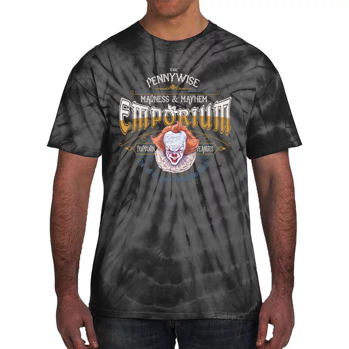 The Pennywise Emporium Madness And Mayhem Halloween Horror Tie-Dye T-Shirt